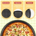 thumbnail image 7 of 4-Piece Pizza Tray Set Pizza Pan With Holes, Non-Stick Pizza Baking Pan for Oven, Carbon Steel Round Baking Sheet Baking Supplies for Home Kitchen Crispy Evenly Baked Pizzas 9/10/11/12 Inch, 7 of 7