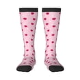 thumbnail image 2 of Picia Women Crew Soft Moisture-wicking Socks Strawberry And Heart Pattern Design Cotton Socks, One Size fit All, 2 of 9