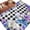 Black, variant on Round Rugs 7Ft, Blue Purple Flowers Round Area Rug Washable Indoor Throw Carpet, Spring Seasonal Botanical Florals Large Non Slip Circle Rug for Dining Room Playroom Home Decor Aesthetic