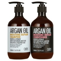 Cab's Moroccan Argan Oil Shampoo and Conditioner Set - Repair and Thickening Hair Treatment for Women and Men, Best Gift for Damaged, Frizzy, Thinning or Color Treated Hair, Paraben Free - 2* 16.9 oz
