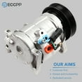 thumbnail image 4 of ECCPP A/C Compressor and Clutch For Dodge Caravan Chrysler Town Country Voyager Fits select: 2005-2007 DODGE GRAND CARAVAN SXT, 2004-2007 CHRYSLER TOWN & COUNTRY TOURING, 4 of 4
