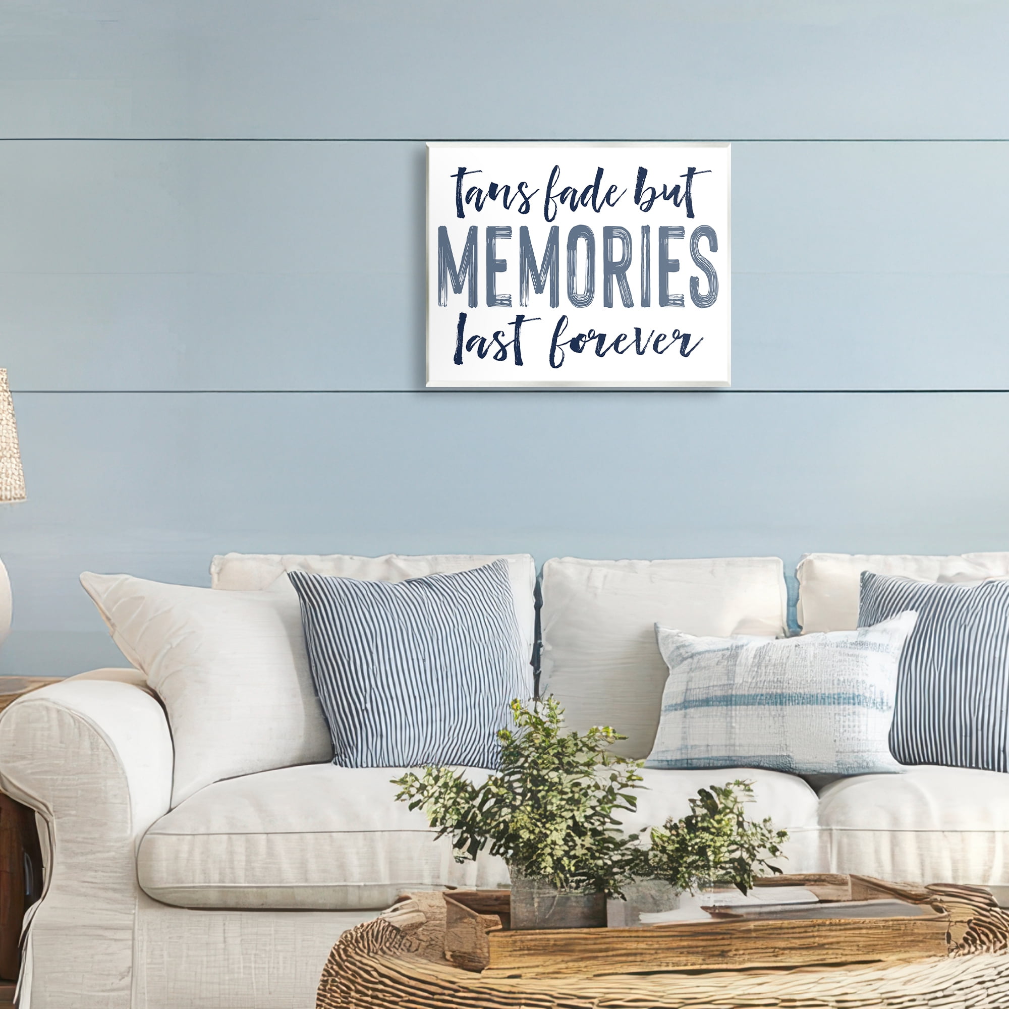 Summer Memories Last Forever Wall Plaque Art, design by Lettered and Lined