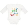 thumbnail image 3 of Inktastic My Oma and Papa Love Me Boys or Girls Long Sleeve Baby Bodysuit, 3 of 5