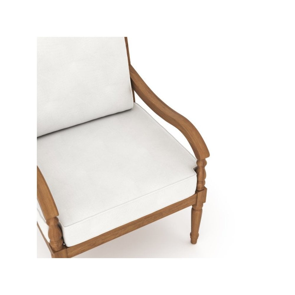 Outdoor Escape Patio Furniture Brown Wooden Deck Chairs Balcony Patio Dining Chairs Set of 2