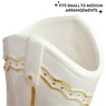 thumbnail image 4 of Mainstays White and Gold Cowgirl Boot Ceramic Vase, 7.3" L x 9" H, 4 of 6