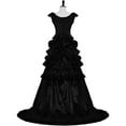 thumbnail image 6 of Victorian Gothic Ball Gown - Elegant Bustle Wedding Dress with Steampunk Ball Gowns, 6 of 7