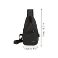 thumbnail image 4 of Xihbxyly Bolso de Hombro Moderno para Hombre, Elegante Bolso Bandolera de Negocios, Bolso de Pecho de Gran Capacidad, para Viajes Al Aire Libre, Diseño Moderno, Correa Ajustable, Ideal para Senderism, 4 of 5