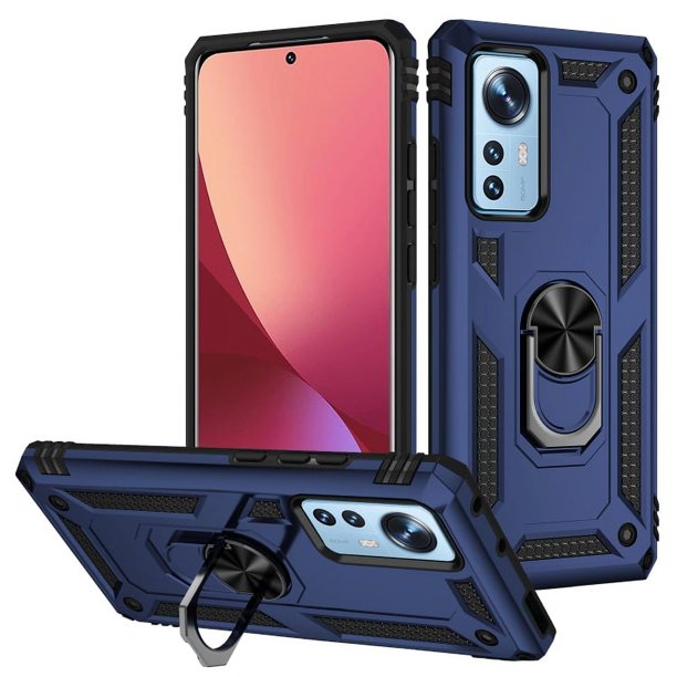 Funda de teléfono para Xiaomi 12/12X de Uso Rudo Shockproof + Cristal 9D