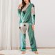 thumbnail image 2 of Fotbe Dog Wrapped in Towel Conjunto de Pijama de Manga Larga para Mujer con Estampado, Ropa de Dormir de 2 Piezas, Conjunto de Casa Suave y Cómodo con Bolsillos-X-Large, 2 of 7
