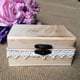 thumbnail image 2 of We Do Pattern Country Romantic Jewelry Bearer Box Wedding Favors Lace Macarena Caja de anillos de boda, 2 of 8