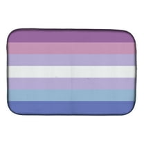 Carolines Treasures CK8001DDM Bigender Pride Dish Drying Mat 14 x 21" multicolor