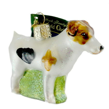 Old World Christmas JACK RUSSELL TERRIER Ornament Dog Mans Best Friend