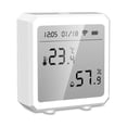 thumbnail image 2 of Matsuzay Sensor de temperatura y humedad, termómetro ajustable inalámbrico, higrómetro portátil reiniciable con pilas para invernadero Accesorios para electrodomésticos, 2 of 6