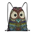 thumbnail image 1 of Xecao Boho Owl Pattern Sports Drawstring Backpack - String Swim Gym Bag with Wet Proof Pocket for Women&Men-Medium, 1 of 6