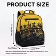 thumbnail image 7 of Uorisanigo Yellow Truck Print Kids Backpack for Boys Outdoor Travel Large Capacity Elementary School Bag Lightweight Casual Daypack for Camping, 7 of 7
