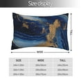 thumbnail image 2 of Sikiie Navy Blue Marble Pillow Covers, Throw Pillow Case Cushion Covers,Cushion for Bedroom,Couch,Home-14"x20", 2 of 6