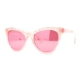 thumbnail image 3 of Womens Pearl Color Cat Eye Sunglasses All Pink, 3 of 4