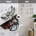 thumbnail image 3 of QHUDLV Acrylic Sunglasses Organizer, Wall Mounted Glasses Holder, Eyeglass Holder Display Stand Rack Hanging Eye Glasses Storage Organizer for Entryway Shelf, 3 of 5