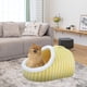 thumbnail image 4 of Cama Mascota de Peluche, Cama para Perros Cómoda, Diseño Macaron con Asa, Relleno Caliente y Grueso para Perros Pequeños y Gatos, Tumbona de Invierno para Mascotas, 4 of 4