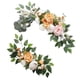 thumbnail image 1 of 2 piezas de arco de boda artesanal con flores y hojas verdes artificiales Opción 1 E, 1 of 9