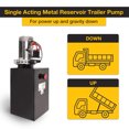 thumbnail image 6 of Dawot 12V DC Hydraulic Pump 15 Quart Hydraulic Power Unit Metal Reservoir Dump Trailer Pump for Dump Trailer Car Lifting Forklifts Lifting Platforms, 6 of 13