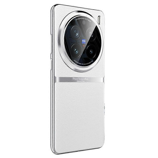 For vivo X200 Pro 5G Case PU Leather + Acrylic + PC Shockproof Phone Cover - Grey