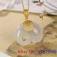 thumbnail image 6 of EOEMY Jade Elephant Pendant Fashion Jewelry Necklace Chalcedony 925 Silver Natural-White, 6 of 6