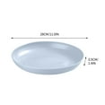 thumbnail image 3 of Dinner Plates under $5! Yannianjz Unbreakable Dinner Plates, Reusable Plastic Plate, Lightweight Salad Plates for Camping/Kitchen, Dishwasher & Microwave Safe, 3 of 3