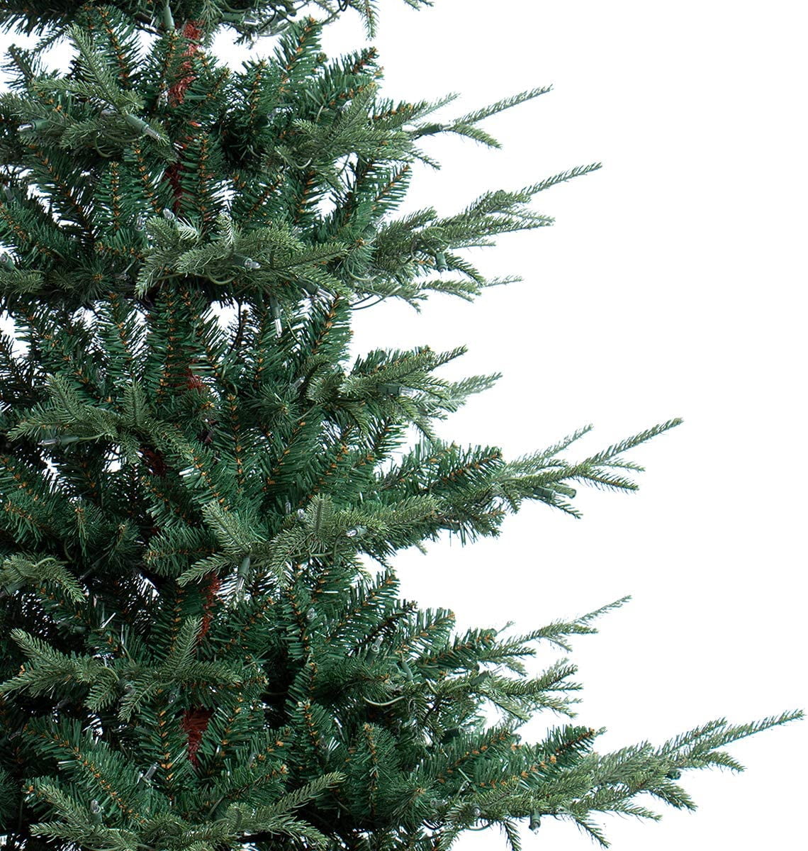 OasisCraft 6.5ft Pre-lit Artificial Christmas Tree PVC Branches, 400 LED Lights, Metal Stand | Realistic Full Shape for Home, Office, Holiday Decoration