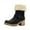 Black Buckle Ankle Booties, variant on Women's Winter Boots Fuzzy Fleece Lined Buckle Ankle Booties Warm Plush Comfortable Platform Chunky Heel Shoes Coffee 41