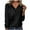 Black-1, variant on qolati Plus Size Tops for Women 2023 Casual Ruched Button V Neck Long Sleeved Tees Shirts Loose Fit Basic Solid Color Dressy Tunic Blouse Fall Clothes