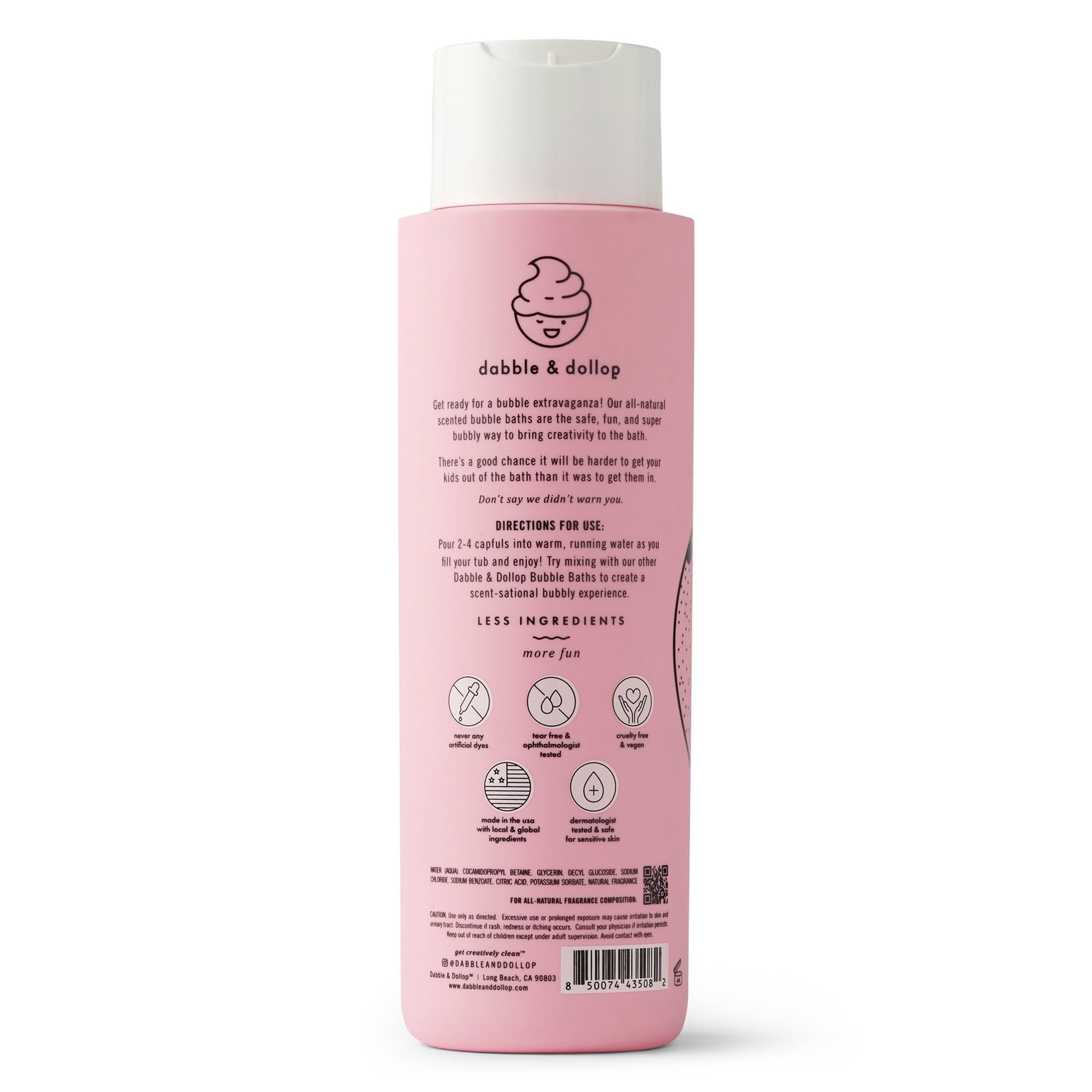 Dabble & Dollop Bubble Bath - Coconut - 16 fl oz