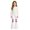 P104 White, variant on Tfken Children Soft Lightweight Pants Daily School Wear Girls Denim Flare Pants With Pockets Fashion Adjustable Tie Kids Casual Clothes Size 5-6 Years Beige