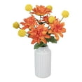 thumbnail image 4 of (4 pack) 13-inch Artificial Silk Orange Dahlia Flower Pick, 5 flower heads, for Indoor Use, by Mainstays, 4 of 9
