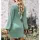 thumbnail image 4 of Vestido casual, vestido de fiesta con cuello redondo y cuello redondo para mujer, diseñado a medida, 4 of 6