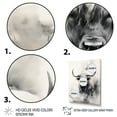 thumbnail image 3 of Designart "Yaks Sumi Asian Painting II" Asian Floater Framed Wall Decor, 3 of 7