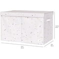 thumbnail image 4 of 3 Sprouts Recycled Fabric Folding Chest Organizer - Collapsible Storage Basket Container with Lid & Handles, 4 of 6