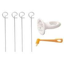 Spiral Potato Slicer Manual Vegetable Spiralizer with 4 Stainless Steel Skewers Curly Fry Chip Maker Dishwasher Safe Kitchen Tool