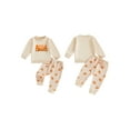 thumbnail image 2 of BemeyourBBs Toddler Baby Thanksgiving Outfit Letter Turkey Sweatshirt and Joggers, 2 of 8