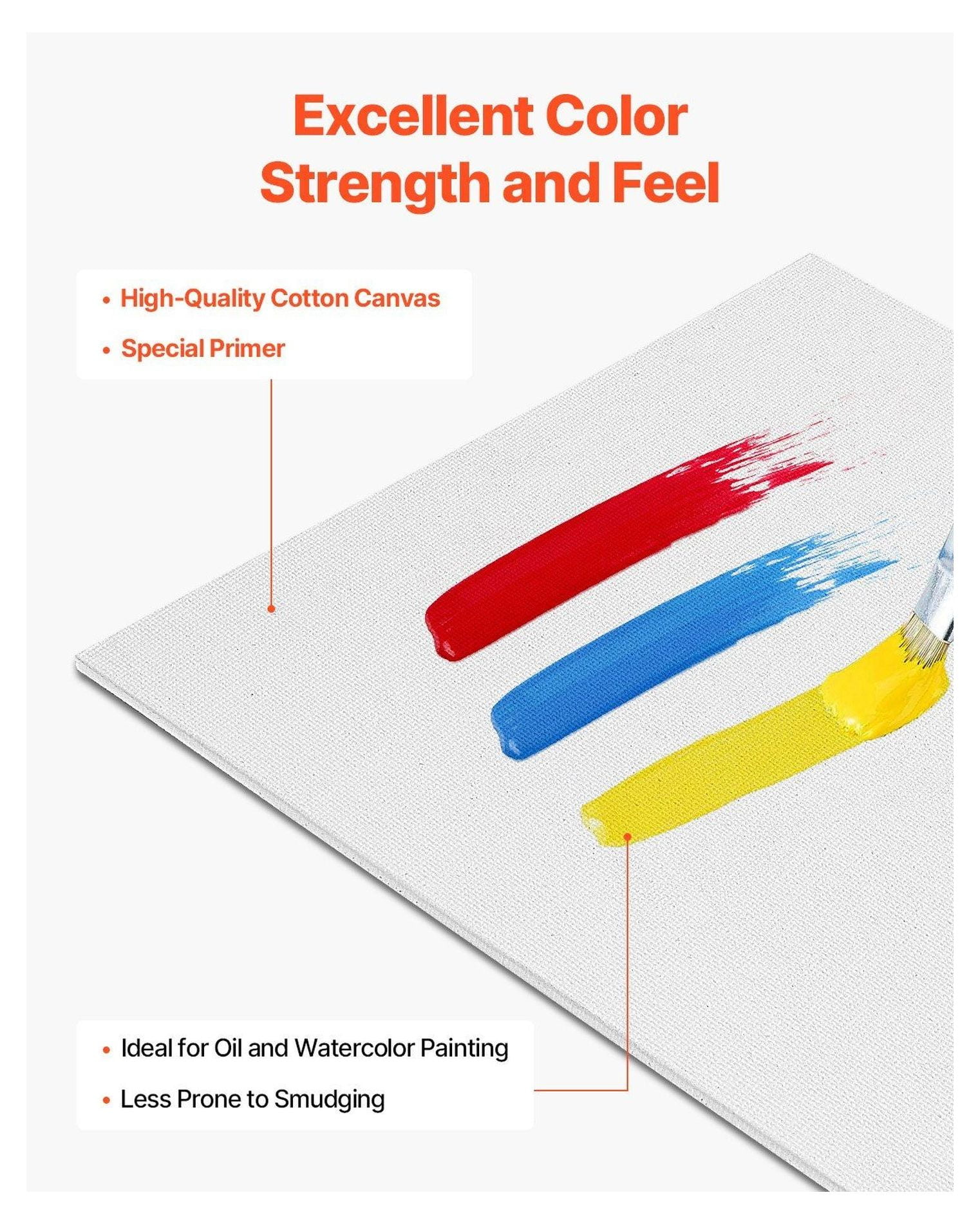 Canvas Boards for Painting 12 Pack, 11x14 Inch Blank Canvas Panels, Painting Canvases for Acrylic, Oil, Watercolor - Beginner Artist Supplies