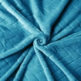 thumbnail image 6 of Whale Flotilla Breathable Fleece Throw Blanket for Couch Sofa(50x65 Inch), Super Soft Fuzzy Blankets for All Season, Lightweight and Fluffy, Stone Blue(Leaf), 6 of 8