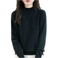 thumbnail image 2 of Wlynlyn Chandails à Manches Longues pour Femmes à Col Roulé Automne Hiver Chauds Couleur Unie Tricotés Amples Chandails, 2 of 6