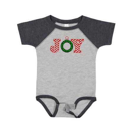 

Inktastic Joy Christmas Ornament with Candy Cane Stripes Gift Baby Boy or Baby Girl Bodysuit