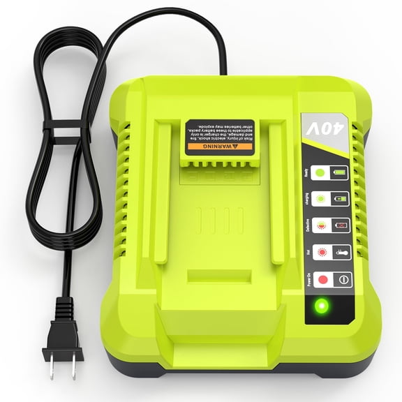40V OP401 Charger for Ryobi Battery, Lithium-ion Battery Charger for OP4015 OP4026 OP4026A OP4030 OP4040 OP4050 OP4050A OP4060 OP40261 OP40301 OP40401 OP4050