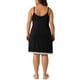 thumbnail image 3 of Chemise de noche de encaje con tirantes de espagueti para mujer de tallas grandes Agnes Orinda, vestido de noche con escote en V, 4X, negro, 3 of 6