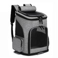 thumbnail image 4 of Cat Dog Backpack, Breathable Foldable Cat Dog Carrier Bag for Small Cats and Puppy Dogs, Cat Carrier Backpack with Interior Safety Strap (Blue33*26*40, 4 of 5