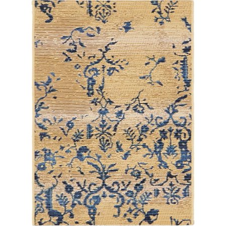 Unique Loom Ivy Outdoor Vintage Floral Area Rug or Runner