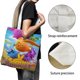 thumbnail image 3 of Sunny Bunnies Bolso de tela con estampado de lienzo para mujer, bolsa de compras reutilizable y estética, con cremallera interior, regalo para mujer,40*40cm., 3 of 6