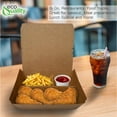 3 Compartment Take Out Food Kraft Brown Paper Take Out Boxes