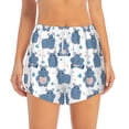 thumbnail image 2 of Rocae Cute Hippos for Women's Athletic Shorts Workout Hiking Shorts Athletic Shorts for Running, Yoga, Gym, Sports-XX-Large, 2 of 7